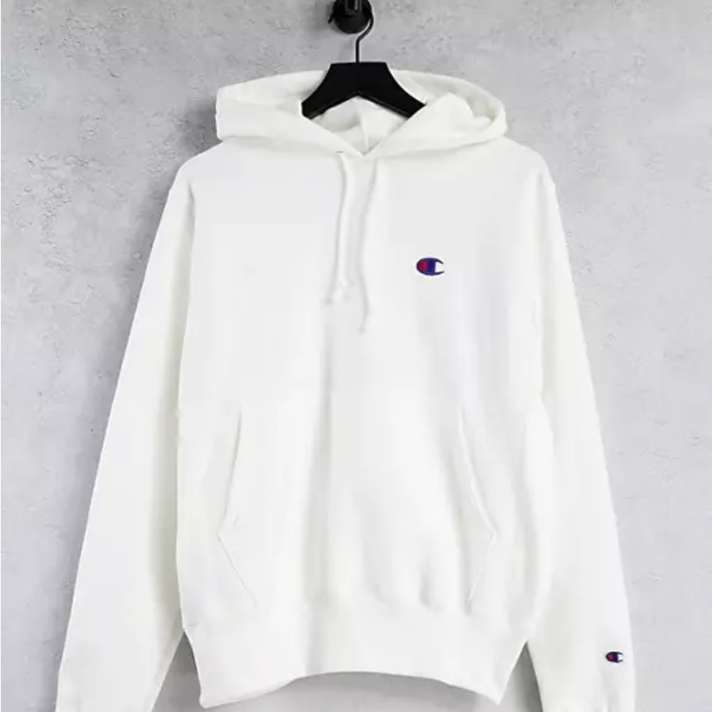 White champion hoodie sweatshirt
